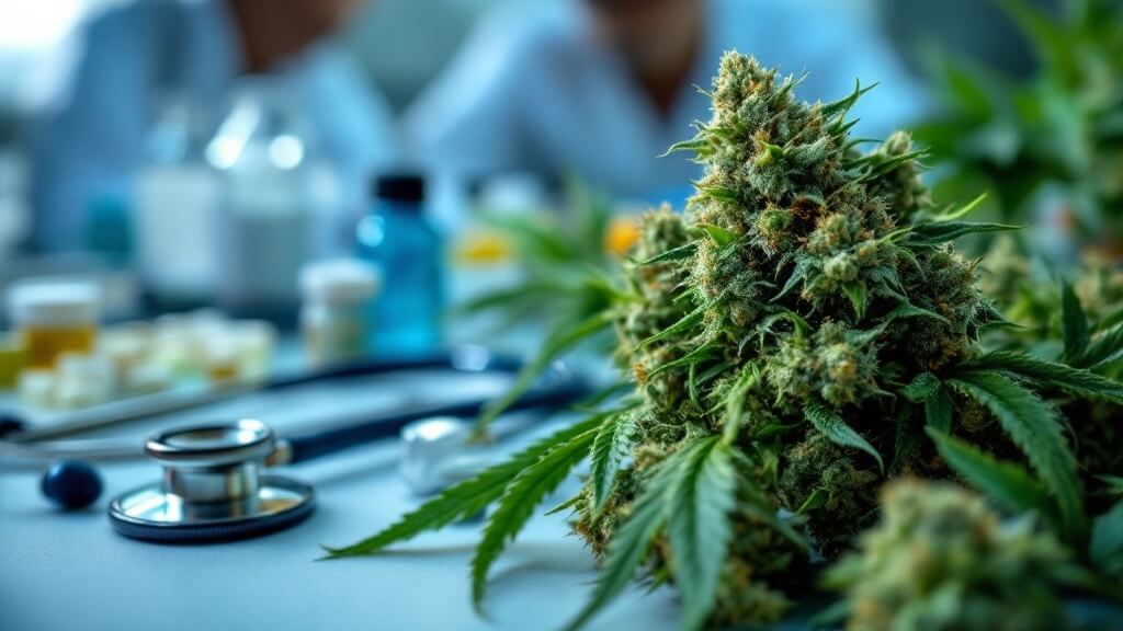 medical room showing doctor in the background