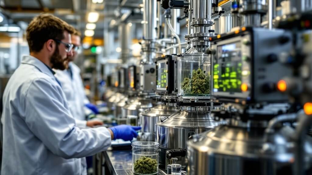 extracting cannabis in the lab