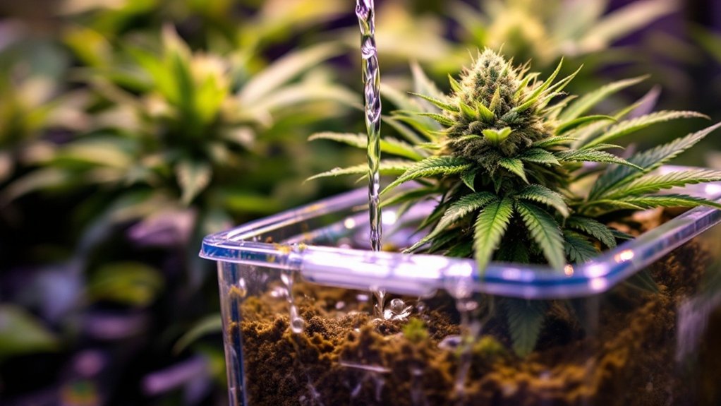 flushing cannabis for harvest